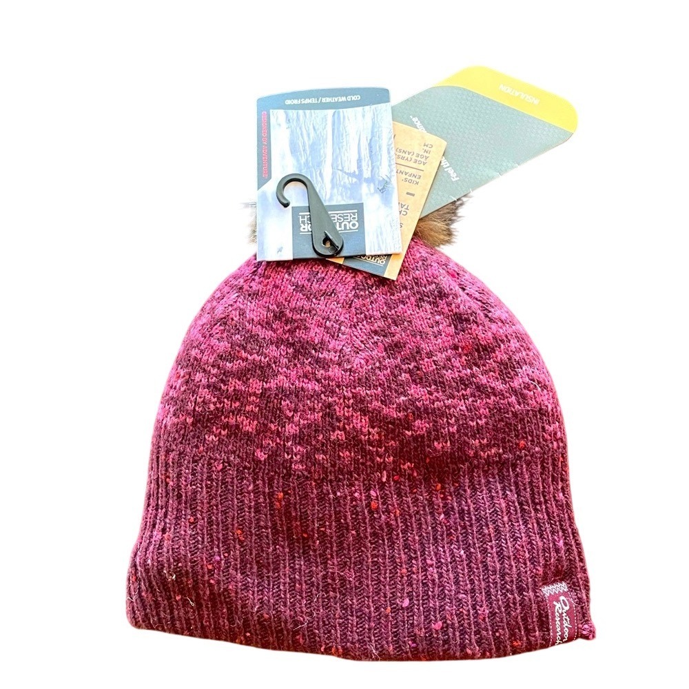 Outdoor Research Kids' Insulated Pom Beanie Hat Winter‎ Cold Weather